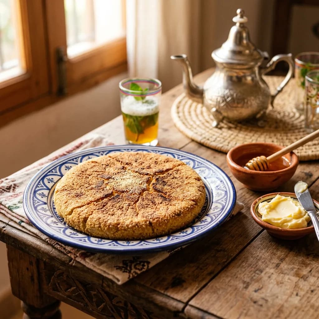 Harcha sans gluten à la farine de maïs : la recette facile