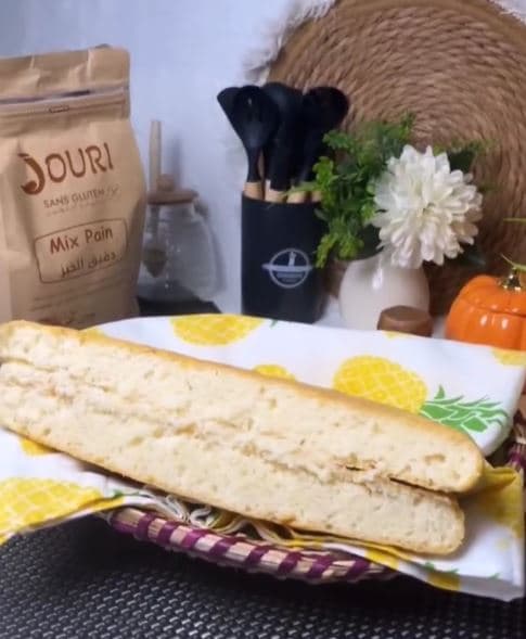 Pain sans gluten préparé avec le Mix Pain Jouri